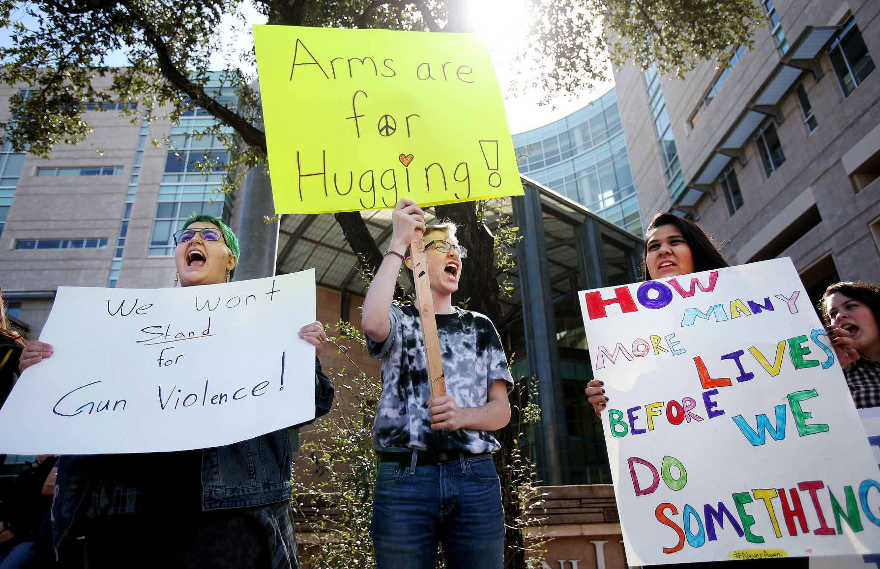 City High School students walkout in protest